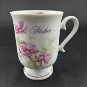 Vintage Napco Japan Import Tea/Coffee Mug Mother Floral Dated 1985